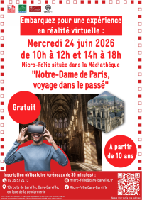 Micro-Folie : Notre-Dame de Paris, voyage dans le passé