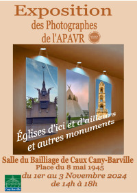Exposition des photographes de l'APAVR : du 1er au 3 novembre