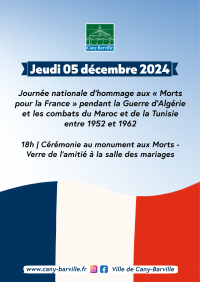 Commémoration : 5 décembre 2024