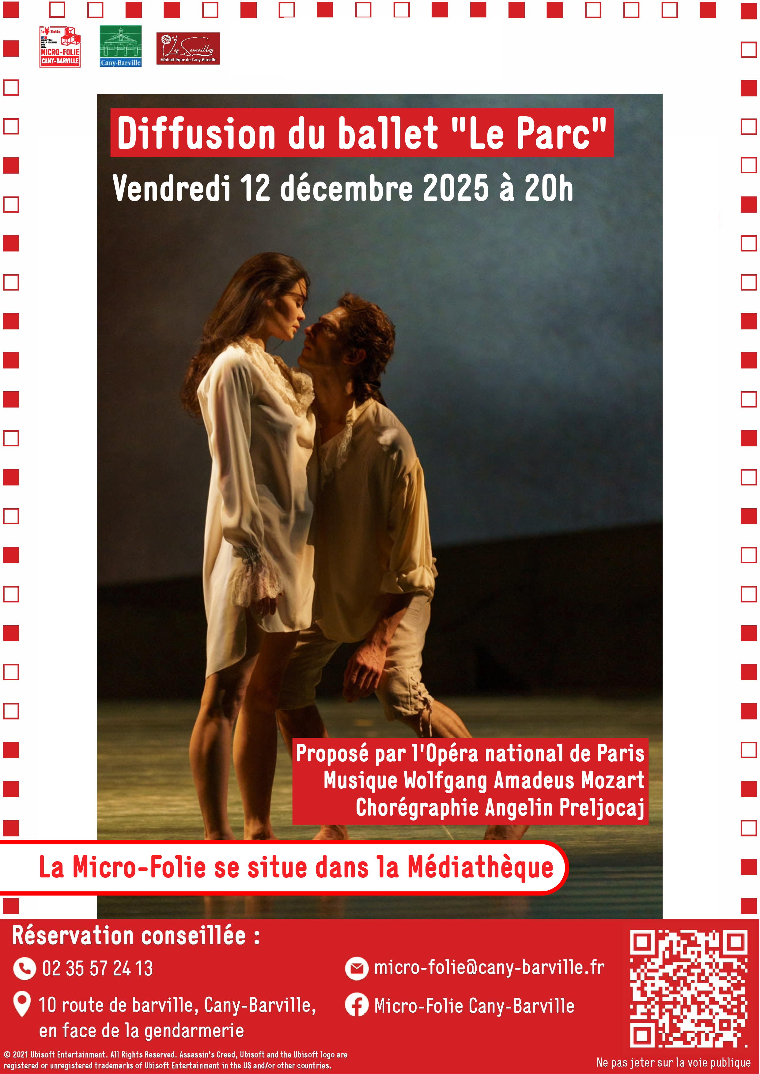 Projection du ballet 