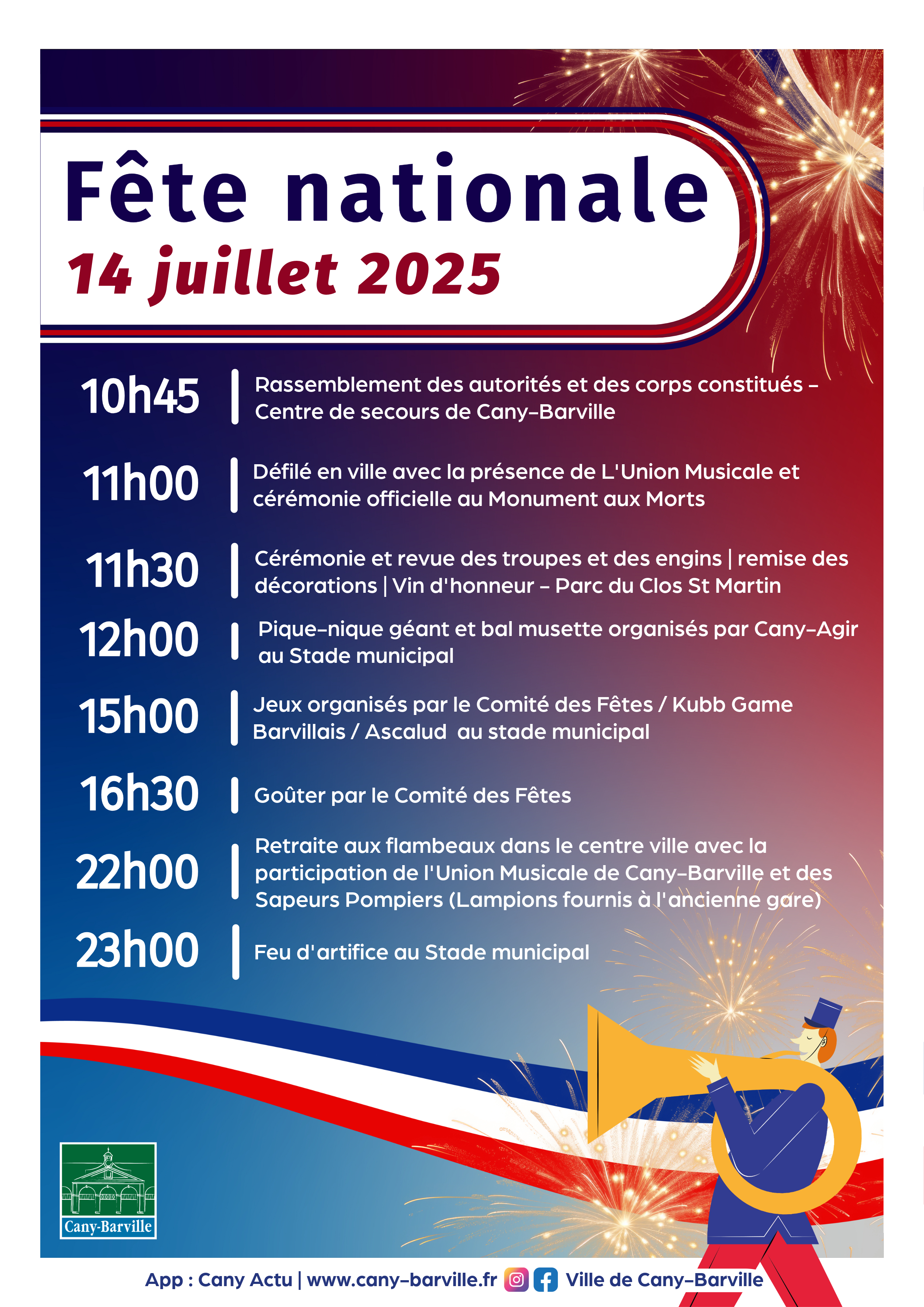 Fête nationale : 14 juillet 2025