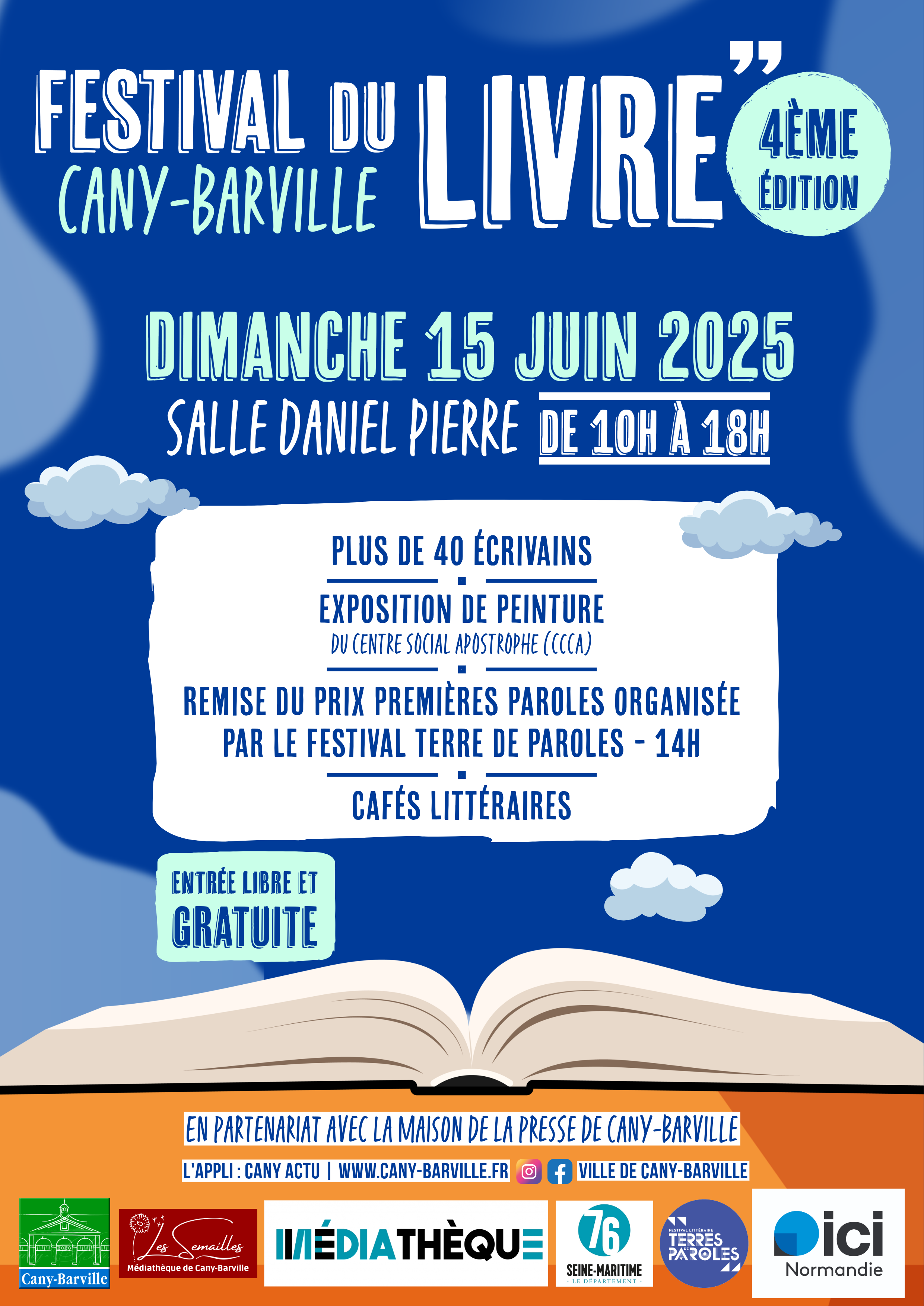 Festival du livre : 15 juin 2025
