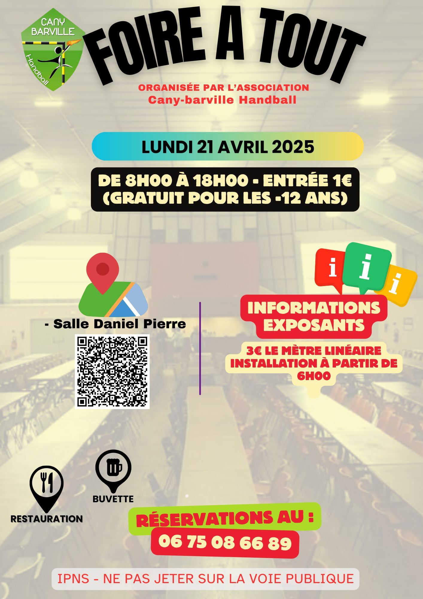 Foire à tout Cany Handball : 21 avril 2025