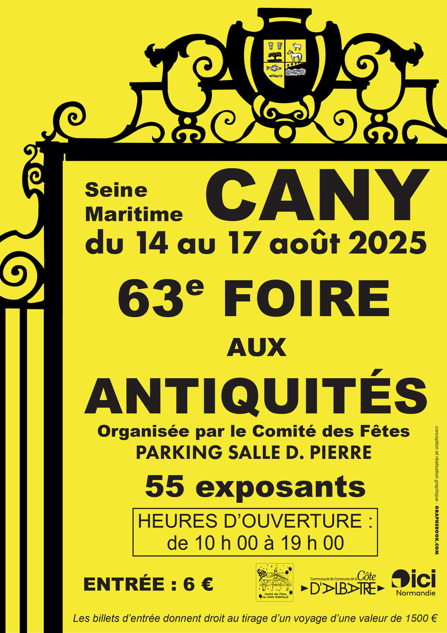 Foire aux antiquités : 14 au 17 août 2025