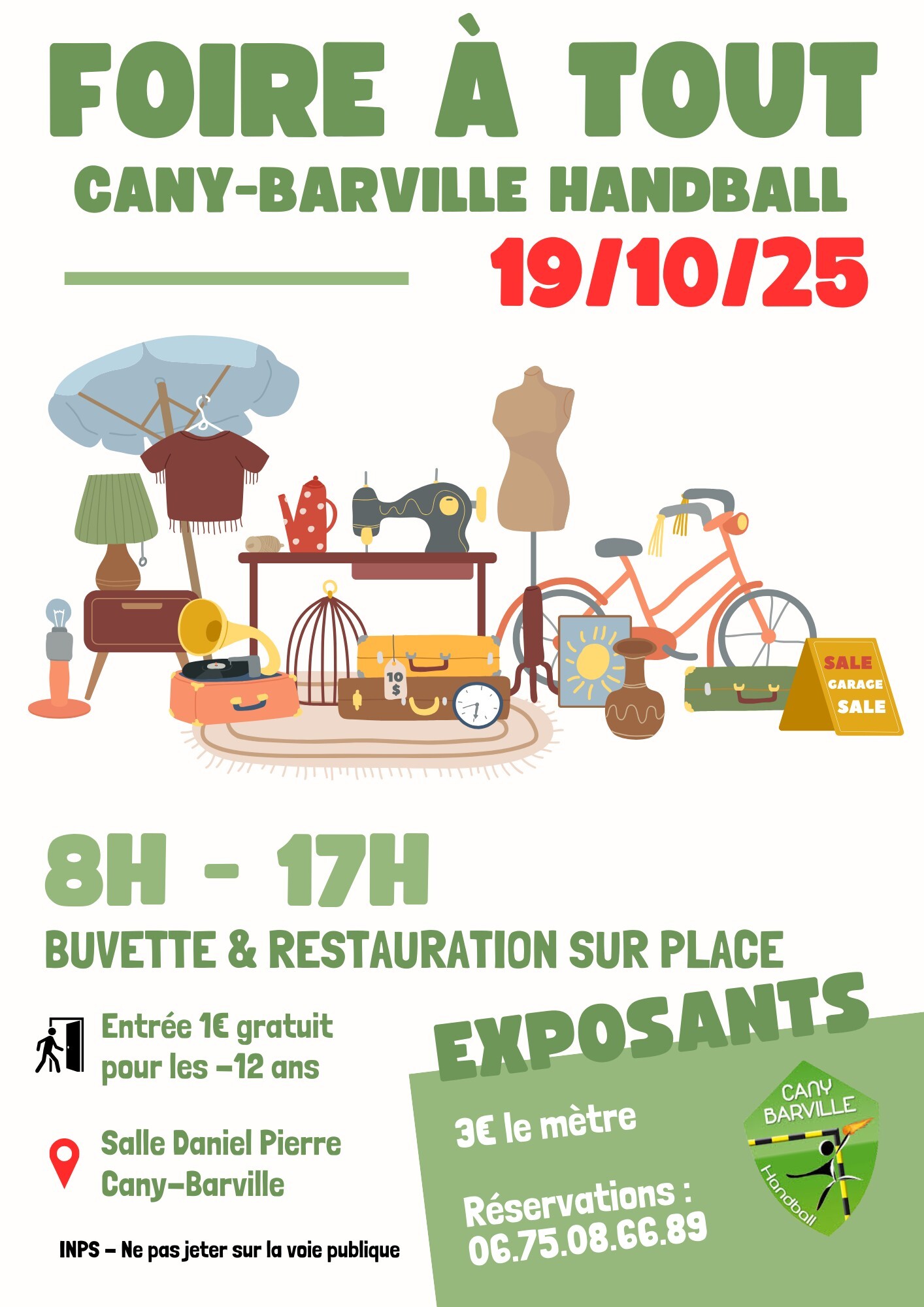 Foire à tout : Cany Handball