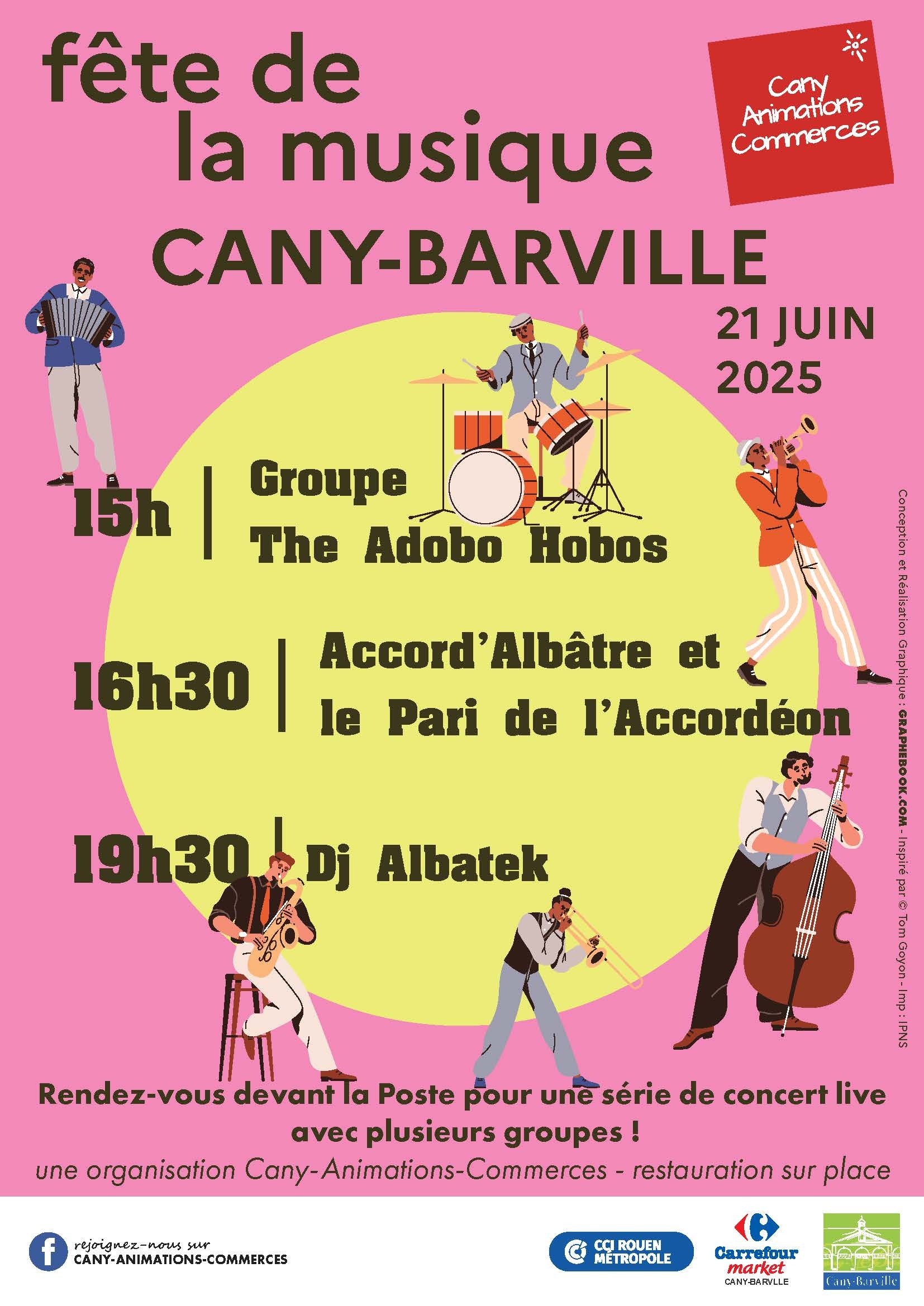 Fête de la musique de Cany Animations Commerces