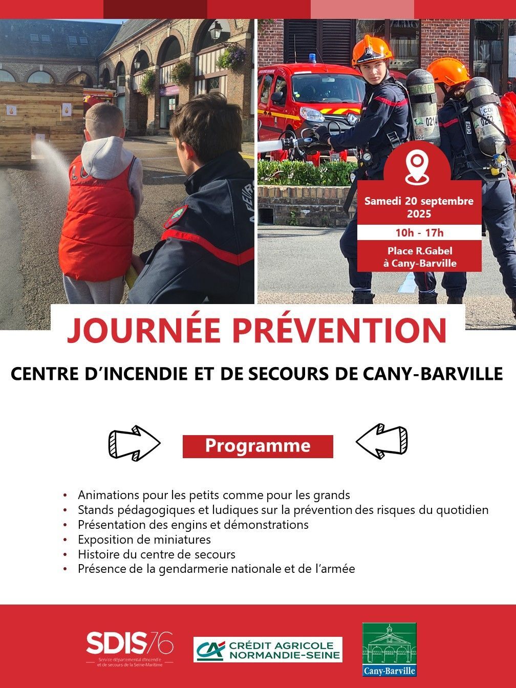 Journée prévention : Centre d'incendie et de secours de Cany-Barville