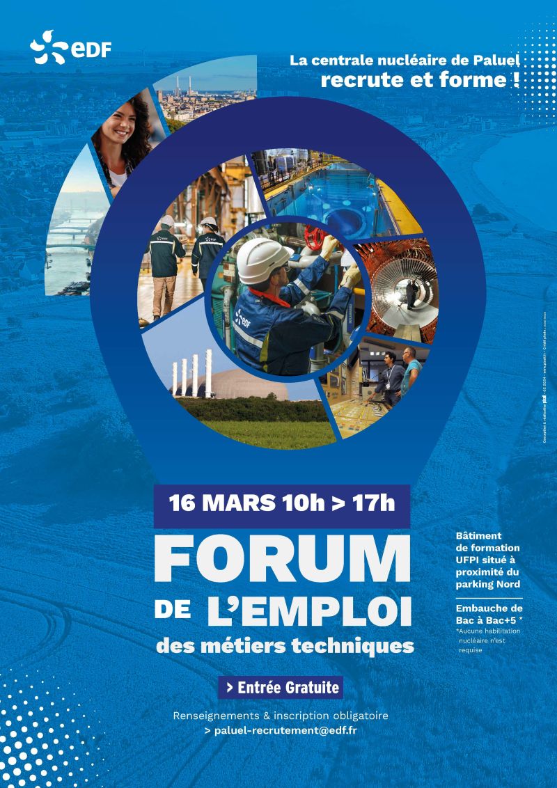 Forum de l'emploi sur les métiers techniques : 16 mars 2024