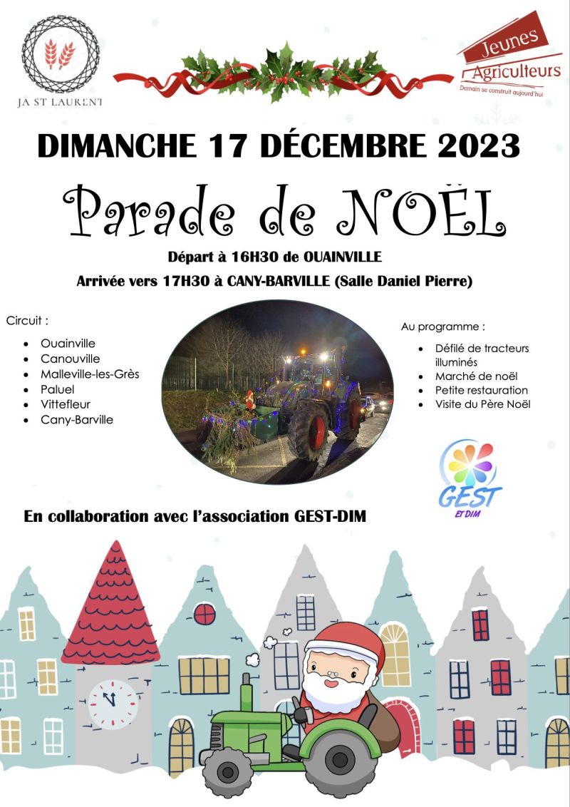 Parade de Noël : 17 décembre 2023
